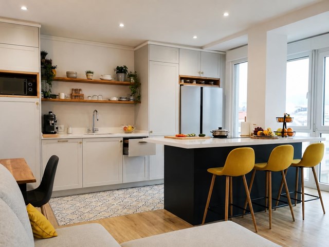 Descubre las cocinas abiertas al salón en Vigo: integra tu cocina y living