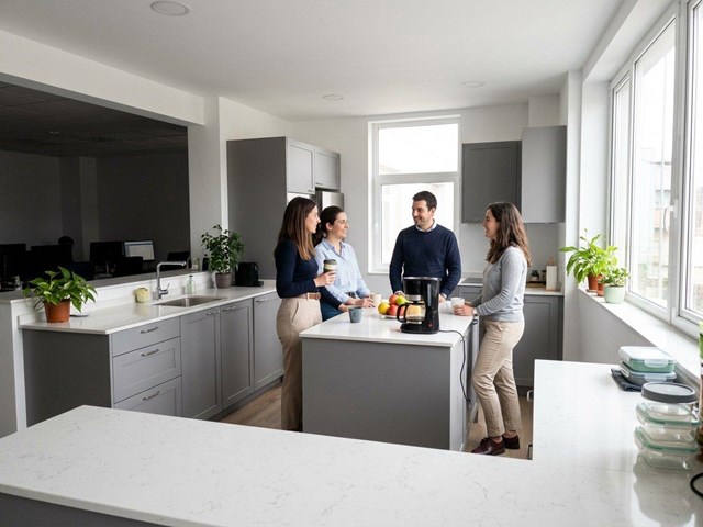 Ofrecemos cocinas para oficinas y espacios profesionales en Vigo